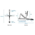 thumbnail image 7 of Mount-It! Single Monitor Adjustable Sit Stand Workstation | Desk Mount, 7 of 7