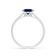 thumbnail image 2 of Angara Natural 1.55 Ct. Blue Sapphire Solitaire Ring in Sterling Silver for Women (Ring Size: 7.5), 2 of 10