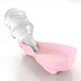 thumbnail image 4 of Portable Dog Water Bottle Dispenser - 7oz Pet Travel Water Bottle for Dogs On the Go with Buckle & Flippable Water Bowl, Pink Dog Travel Water Bowl Dispenser & Doggy Water Bottle On the Go, 4 of 7