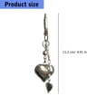 thumbnail image 3 of Stylish Silver Heart Bag Charm Elegant Silver Alloy Heart Shaped Bag Ornament for Shopping and Parties, 3 of 9