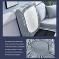 thumbnail image 6 of TUTUnaumb Solid Color Couch Cushion Covers, Stretch Couch Cushion Slipcovers Floral Sofa Cushion Covers, Sofa Covers Washable for Cushion Couch, Printed Sofa Slipcovers-Dark Gray, 6 of 6
