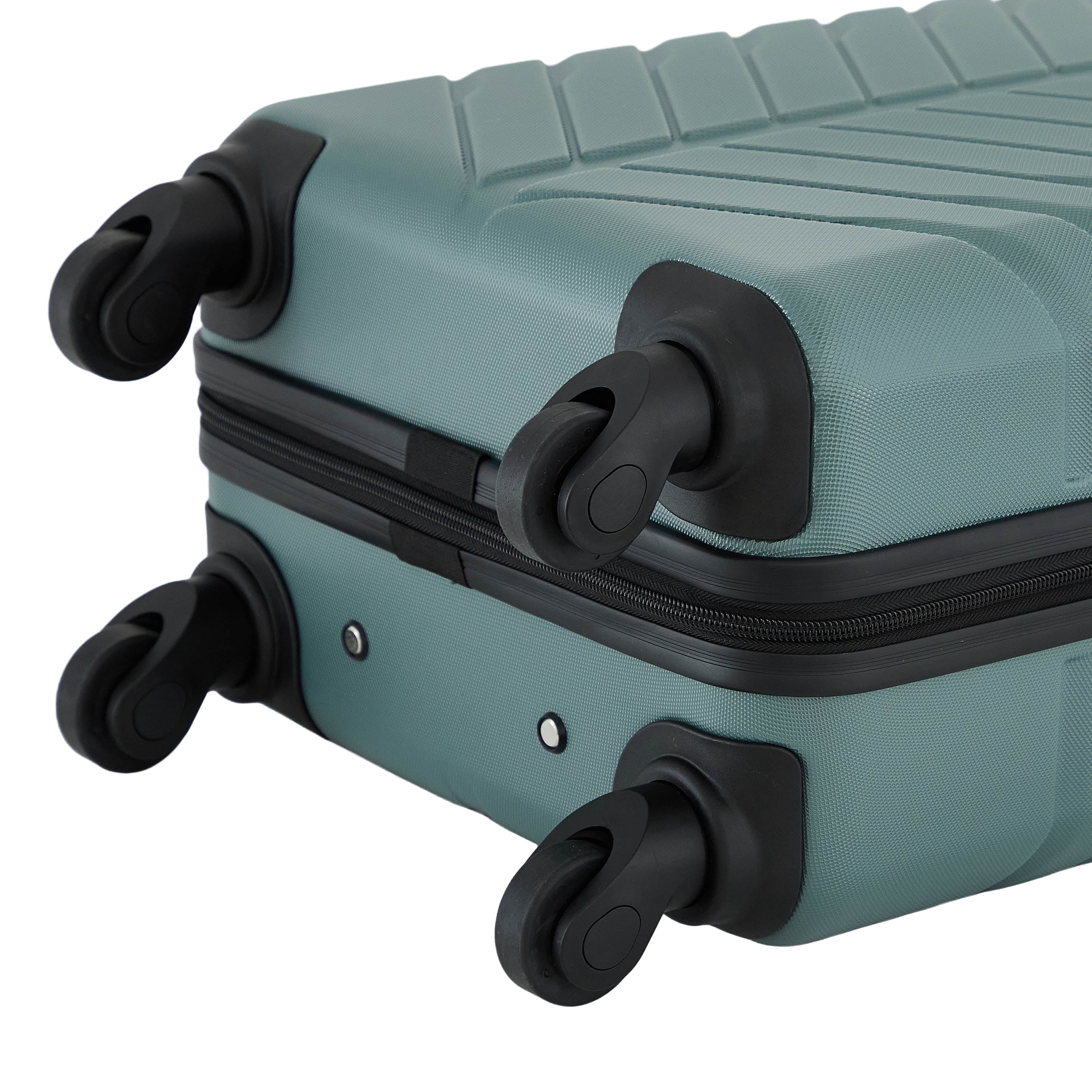 Wrangler 20-inch Carry-On Rolling Hard Side Spinner Luggage, Green