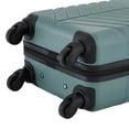 thumbnail image 2 of Wrangler 20-inch Carry-On Rolling Hard Side Spinner Luggage, Green, 2 of 8