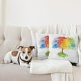 thumbnail image 4 of Ambesonne Rainbow Throw Pillow Cover 2 Pack, Abstract Tree Nature, 18", Multicolor, 4 of 7