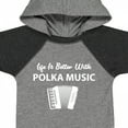 thumbnail image 4 of Inktastic Life's Better Polka Music Boys or Girls Baby Bodysuit, 4 of 5