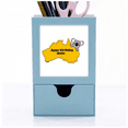 thumbnail image 1 of Australian Dialect Text Happy Birthday Desk Supplies Organizer Pen Holder Card, 1 of 3