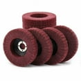 thumbnail image 5 of S SATC 5PCS 4-1/2"x7/8" 320Grit Nylon Flap Disc Metal Polishing Buffing Finishing Wheel, 5 of 6