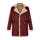 thumbnail image 1 of Chaqueta de cuero para hombre, chaqueta de cuero de piel de motocicleta Punk con cuello levantado a la moda, prendas de vestir y chaquetas informales sin capucha de manga larga Pompotops  oipoqjl37891, 1 of 6