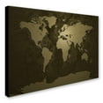 thumbnail image 3 of Trademark Art 'Gold World Map' Canvas Art by Michael Tompsett, 3 of 4