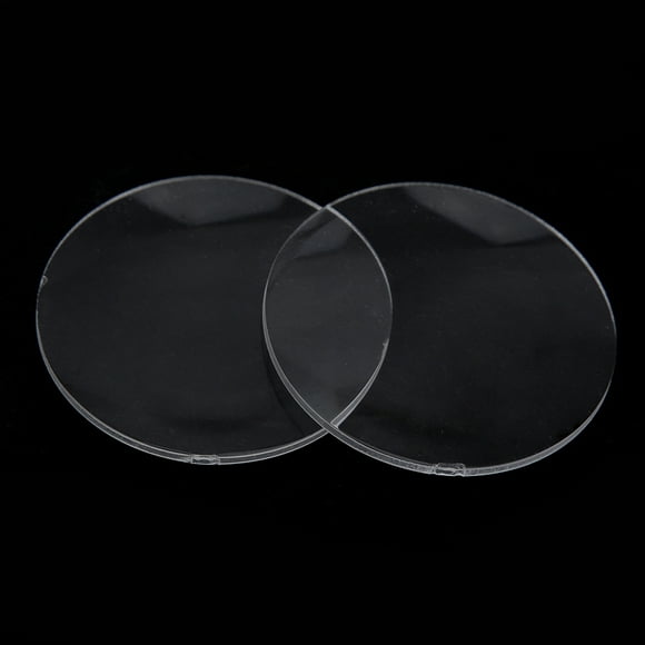 2pcs 50mm Diameter Acrylic Magnifying Glass Lens Reading Magnifier Lens Replacement, Removable, Magnification