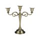 thumbnail image 4 of Candelabro de 3 brazos, candelabro cónico, adorno romántico para boda, candelabro decorativo Retro, centro de mesa para aniversario Bronce, 4 of 9