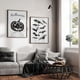 thumbnail image 4 of Póster blanco y negro de Halloween, impresión artística de esqueleto potable de paz, pintura en lienzo de calabaza aterradora, imagen de pared moderna, decoración del hogar para habitación, 4 of 4