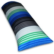 Mainstays Back To College Body Pillow, Cool Stripe