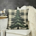 thumbnail image 2 of YINGXI Christmas Pillow Covers,Green Tree Rustic Winter Themed Forest Decorative Throw Pillow Cases Outdoor Linen Cushion Cover Farmhouse Sofa Couch Bed Decor 20x20in, 2 of 5