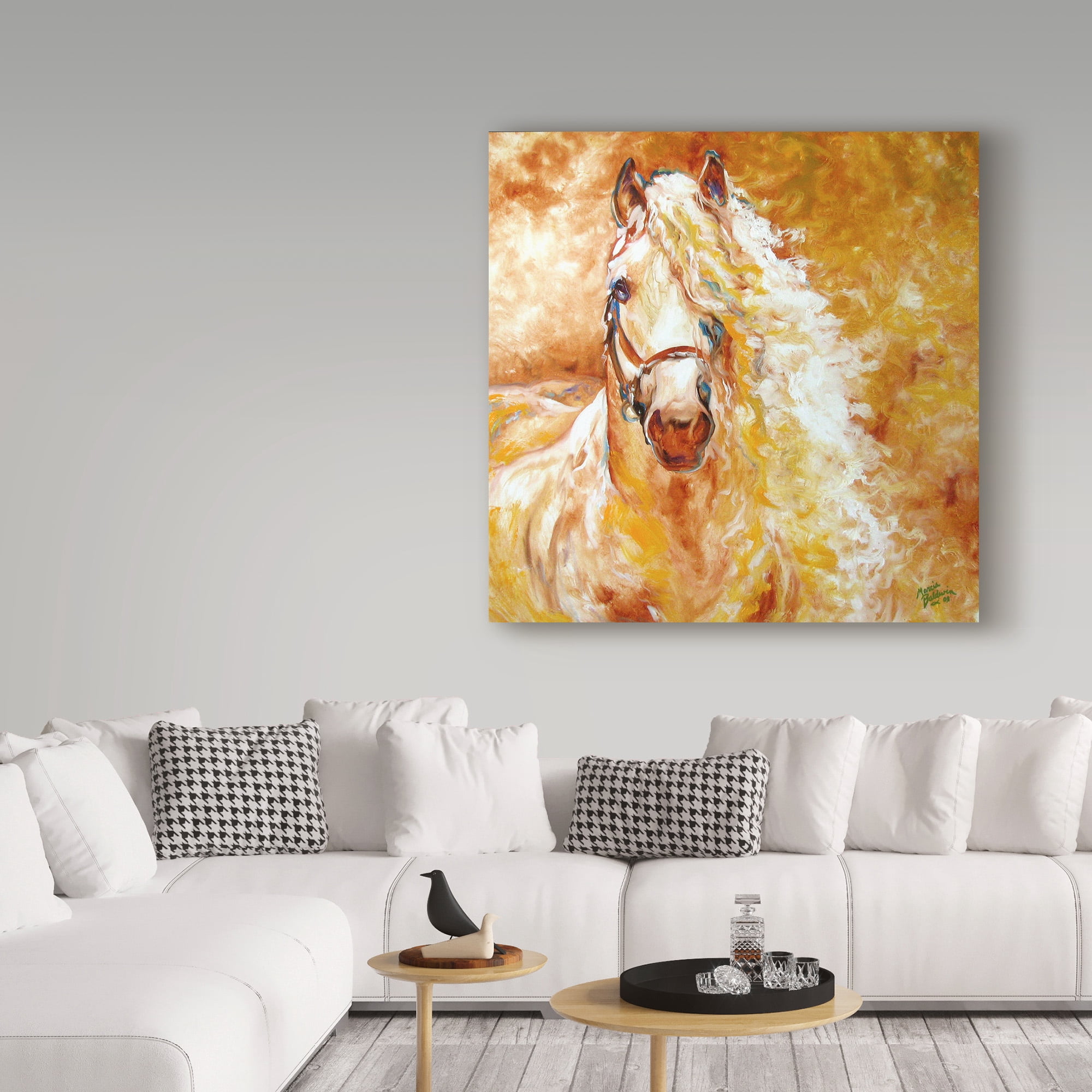 Trademark Fine Art 'Golden Grace Andalusian Equine' Canvas Art by Marcia Baldwin
