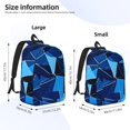 thumbnail image 2 of Casual Canvas Backpack Without Interlayer Large Capacity Stick Bag Design For Outdoor Shopping Office Outdoor Sports Darkgray Geometric Patterns_4 Medium, 2 of 7
