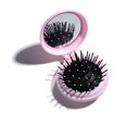 thumbnail image 1 of 1 paquete de cepillo de pelo de viaje plegable con espejos, mini airbag de masaje, peine de plástico portátil, peine de masaje compacto para mujeres y niñas Feliz Sencillez, 1 of 5