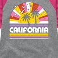 thumbnail image 3 of Instant Message - California Sunset - Toddler & Youth Girls Raglan Graphic T-Shirt, 3 of 6
