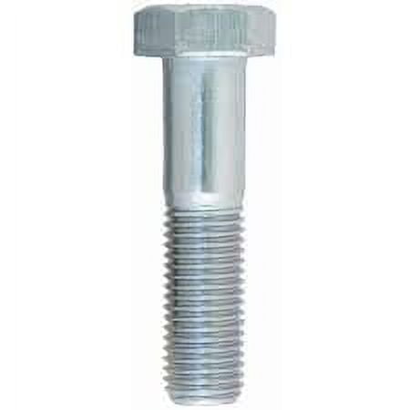 M6-1.0 x 55mm Hex Head Cap Screws, Steel Metric Class 8.8, Zinc Plating (Quantity: 100 pcs) - Coarse Thread Metric, Partially Threaded, 55mm Metric, Thread M6 Metric