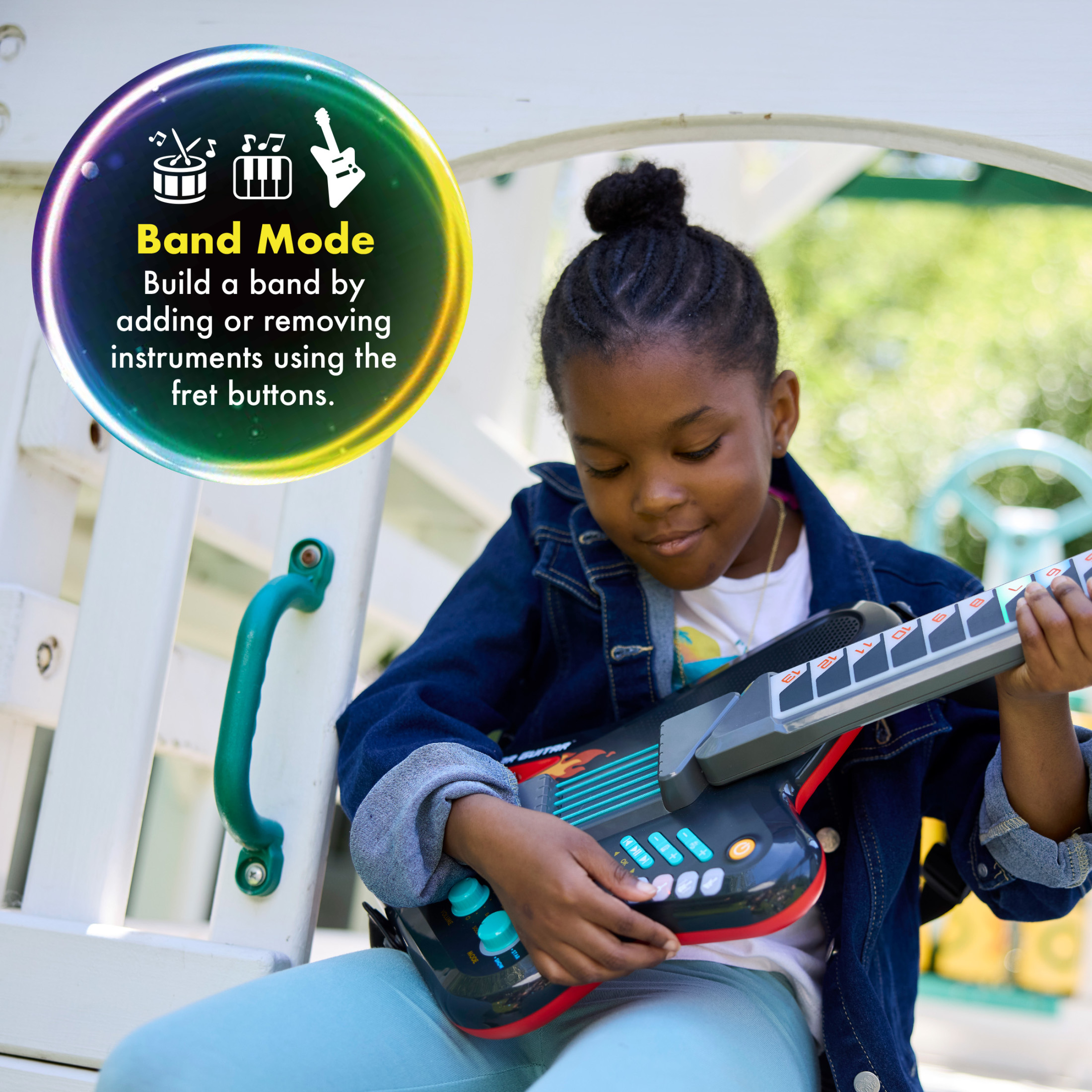 Vtech Kidi Star Rockstar Interactive Musical Guitar, Multicolor photo 8