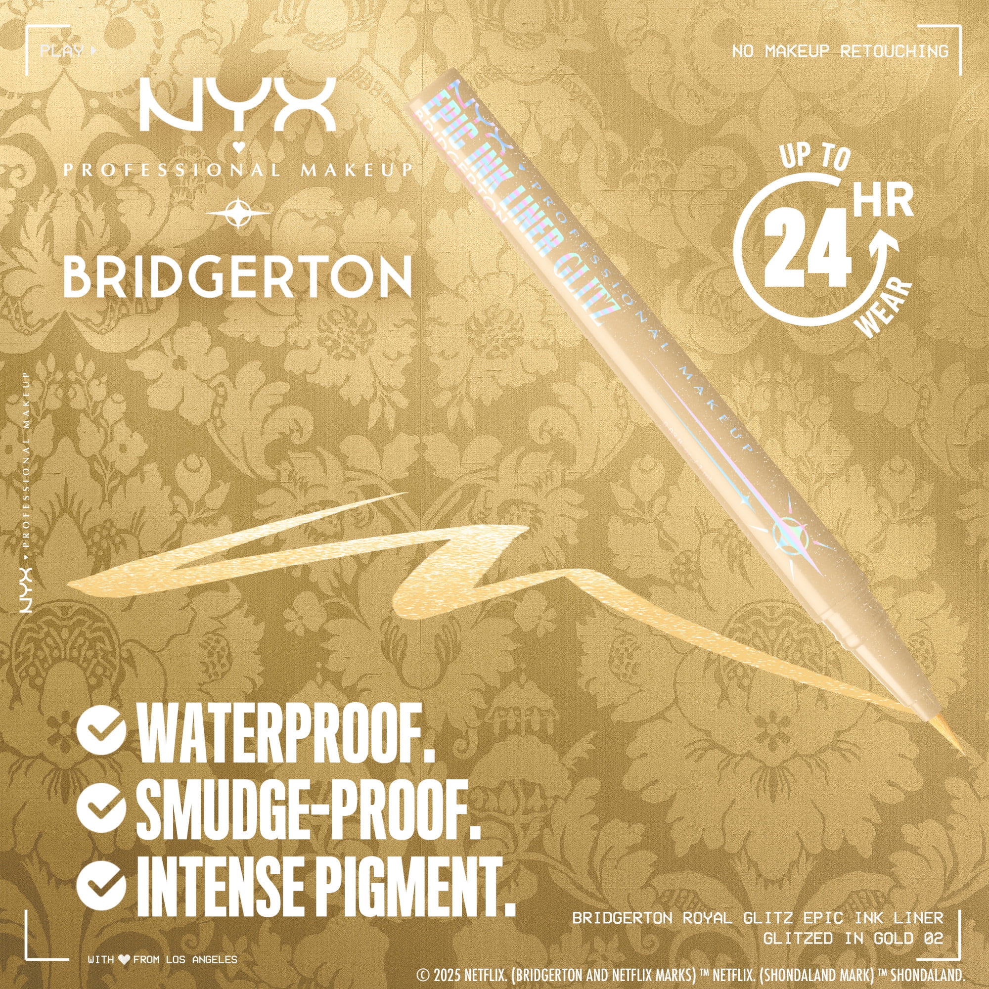 NYX Professional Makeup Bridgerton Royal Liner Glitz, Limited Edition