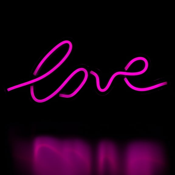Northlight LED Love Neon Lighted Wall Sign - 18" - Pink
