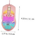 thumbnail image 5 of FYBTO 1 Pc Hollow Gaming Mouse Tableta RGB Latop Notebook Computer Cool Gaming Wire Mouse Optical Computer Mouse Rainbow Computer Mouse Wired Pink V9 Luminous Computer Plastic Controller-0621, 5 of 5