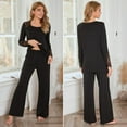 thumbnail image 4 of Nouveau Style Automne et Hiver Dames Coton Pur Manches Longues Tenue Décontractée Pyjama Ensemble Gris TTG, 4 of 8