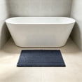 thumbnail image 6 of CuiLiyq Thickened Chenille Bath Mat, 30"x18" Absorbent Non Skid Rug, Soft Floor Pad for Bathroom, Entryway, Bedroom (Blue), 6 of 6