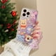 thumbnail image 1 of Compatible Con Samsung Galaxy A73 A53 A33 A23 A13 A72 A52s A52 A42 A32 A22 A12 M32 Lovely Winnie the Pooh Bear Funda Con Pulsera De Cristal Purpurina Gao Jiahui unisex, 1 of 2