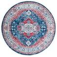 thumbnail image 2 of SAFAVIEH Brentwood Dimas Oriental Area Rug, Navy/Red, 6'7" x 6'7" Round, 2 of 11