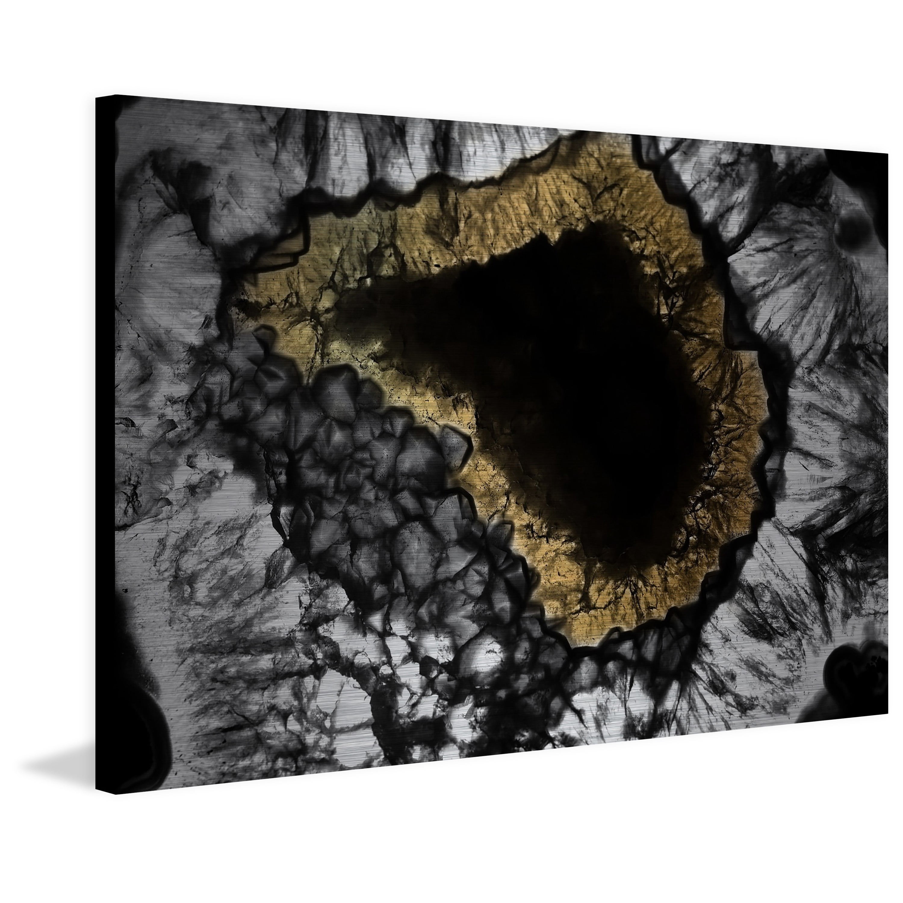 Marmont Hill "Frantic Activity" Painting Art Print on Brushed Aluminum
