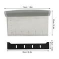 thumbnail image 2 of Dough Cutter,Stainless Steel Sturdy Durable Comfortable Simple Operation Pastry Knife with Scale(Grey), 2 of 9