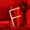 thumbnail image 3 of Neon Letter, Neon Lights LED Alphabet Letter Lights Neon Sign Light Up Letters Battery and USB Operated Red Neon Light Neon Wall Light, 3 of 8