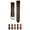 Matte Brown Band / Gold Buckle, variant on HIRSCH Viscount Louisiana Alligator Leather Watch Strap (Matte Red) - L - 22mm - Stainless Steel Silver Buckle