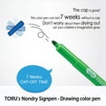 thumbnail image 3 of [Toru] Nondry Sign Pen Coloring Markers, Scented, 12 Colors, 3 of 5
