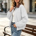 thumbnail image 6 of Mifsaly Womens Lightweight Bomber Jacket Zip Up Collared Coat Comfortable Trendy Boyfriend Street Style Fall Outfits with Pockets, 6 of 6