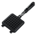 thumbnail image 4 of Waffle Maker Pan, Square Non Stick Insulated Handle Waffle Baking Pot Heat Evenly  for Bakery, 4 of 7