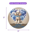thumbnail image 5 of Poodle Proud Dad Happy Father's Day Ceramic Round Ornament Poodles Dog Lover Gifts Idea Home Tree Decor - 02008, 5 of 5