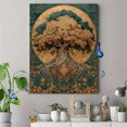 thumbnail image 4 of Yggdrasil Tree Of Life Canvas Wall Art, Medieval Grunge Tarot Art, Ancient Wisdom Decor, 4 of 8