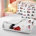 thumbnail image 4 of Manfei Merry Xmas Twin Quilt Set,Elegant Christmas Animal Cow Twin Coverlet Set,2pcs,1 Bedspread and 1 Pillowcase, 4 of 7