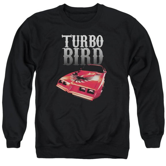 Pontiac Turbo Bird Adult Crewneck Sweatshirt Black