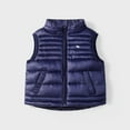 thumbnail image 2 of SRZYMJ Boys Lightweight Quilted Vest With Stand Collar Sleeveless Jacket For Kids And Toddlers Outerwear Navy 11-12Years, 2 of 9
