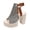 Grey, variant on Women Leopard Print Platform Sandals Chunky High Heel Open Toe Adjustable Buckle Ankle Strap Gothic Punk Shoes