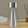 thumbnail image 3 of LED Table Lamp, Modern Design Metal Table Lamp, Portable 3 Color Stepless Dimming Nightstand Light, USB Rechargeable Reading Lamp, 3 of 8