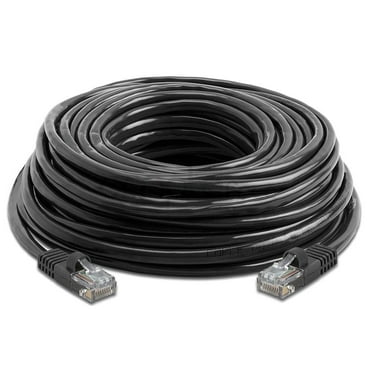 CableVantage RJ45 Cat6 100FT 100 ft Ethernet LAN Network Cable for PS Xbox PC Internet Router black
