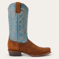 thumbnail image 2 of Men's Stetson Bronco Suede Boots Square Toe Handcrafted Brown, 2 of 7