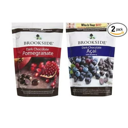 

Brookside Dark Chocolate Pomegranate and Fruit Flavors Candy 32-Ounce Bag and Brookside Dark Chocolate Acai and Blueberry Flavors Candy 32-Ounce Bag (Pack of 2)