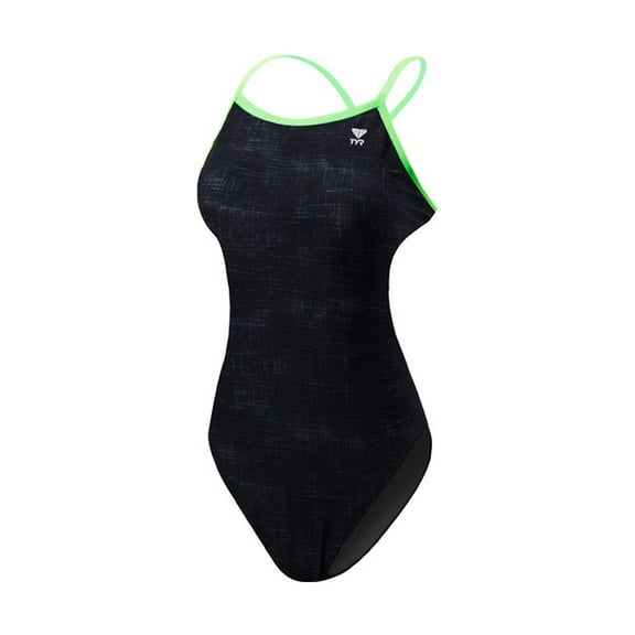 Green Womens Diamondfit One-Piece Swimwear 26