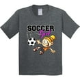 thumbnail image 3 of Inktastic Soccer Girl Youth T-Shirt, 3 of 5